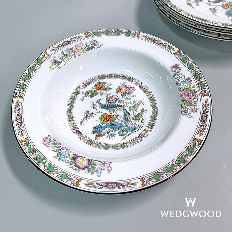 【SA位置づける】 ウェッジウッド / WEDGWOOD クタニクレーン KutaniCrane 一皿 20珊 4枚書き割り ファインボーンチャイナ(瀬戸もの) 深皿 黒壺  お皿 白いこと / マルチ色つや 食器 北欧雑貨 カトラリー 取り皿 サラダ菜ディッシュ  まとめ売り 定め事品 極美品 中古 mbp04005