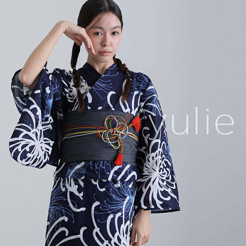 華やぎ乱菊 浴衣 レディース 洗える浴衣 2点セット ゆかた 浴衣セット 女性 大人 花火大会 帯 ストライプ シック 帯締め 和服 レトロ おしゃれ 可愛い 単品 兵児帯 花柄 牡丹 椿 矢絣 紫陽花 朝顔 さわやか こなれ感 夏祭り 浴衣祭り お祭り 旅行 モダン浴衣｜パーティードレス通販！PourVous