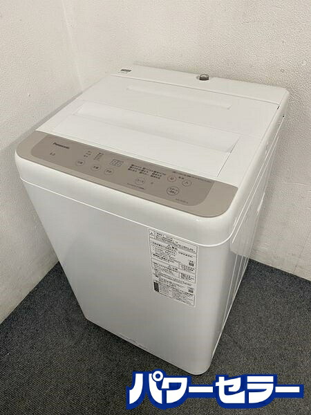 Panasonic/パナソニック 全自動小銃洗い濯ぎ機 6.0kg ビッグウェーブ洗い濯ぎ からみほぐし NA-F60B15 2022年製 中古家電 店先引取歓迎 ■R10798