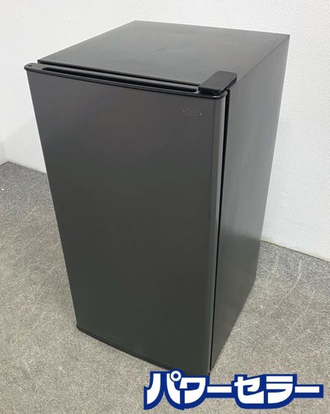 高年式 2025年製 AQUA/アクア 1ドア冷蔵冷凍庫 90L 直冷式冷蔵庫 静音設計 AQR-9R(DS) ダークシルバー 中古家電 店頭引取歓迎 ■uR10307