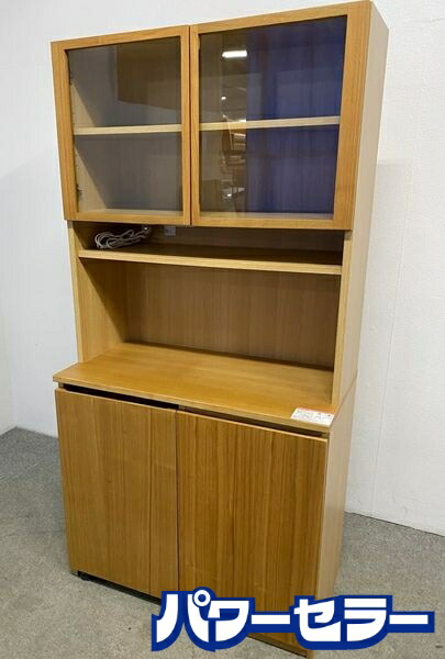 楽天市場】【中古品】MUJI 無印良品 木製カップボード 幅120cm オーク