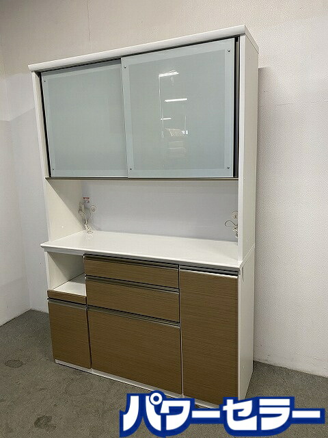 松田家具 キッチンボード マルチェEX 幅140 中古家具 店頭引取歓迎 R10570｜中古リサイクルのパワーセラー