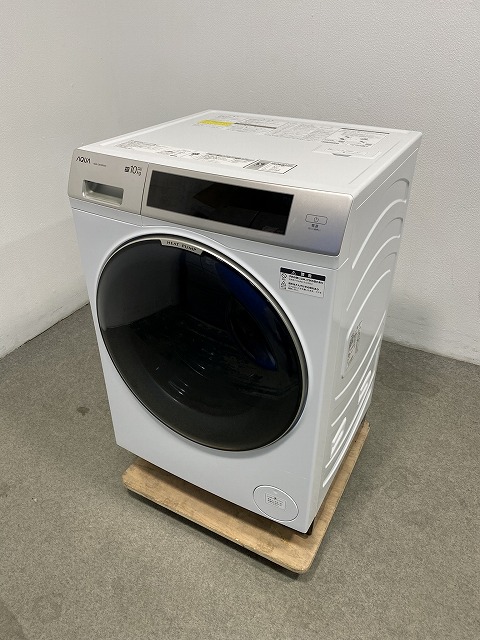 2025年製 AQUA/アクア 膜鳴楽器式洗い濯ぎかわき切る機 まっ一も二も無く膜鳴楽器2.0 10.0/5.0kg お湯洗いもの ヒートポンプ AQW-DM10R 中古家電 店先引取歓迎 R10691