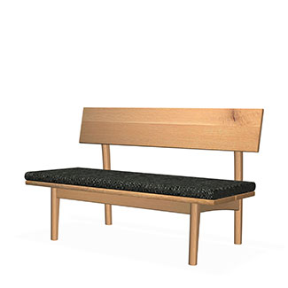 森のことば ベンチ(座クッションタイプ・W120) sn270h ナラ材