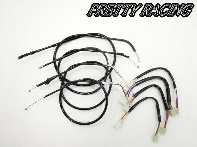 国内産 ゼファー400用 90年式 ワイヤー 4本セット ハーネス付 黒 10cm Pretty Racing プリティーレーシング マフラー バイク用 日本による対韓輸出規制の強化をめ Diasaonline Com