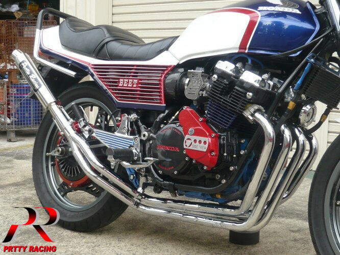 楽天市場】HONDA CBX400F/550F 分割式 42.7π (改2) PRETTY管 マフラー 