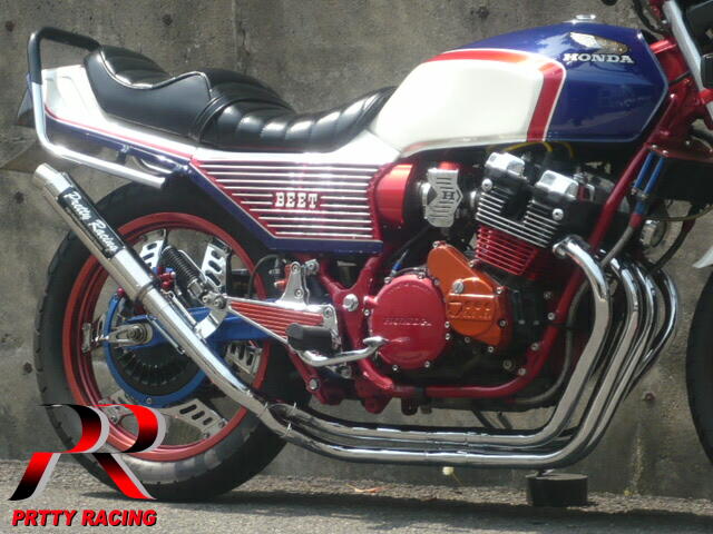 cbx400f ガニマタブレット管 黒 楽天市場】HONDA CBX400F 分割式 50.8π PRETTY ガニマタ