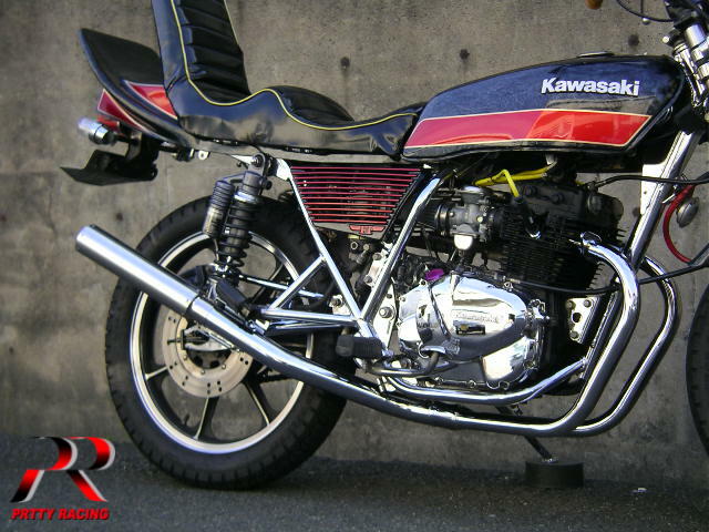 楽天市場】KAWASAKI Ｚ２５０ＦＴ 2-１管 ALサイレンサー2 50.8π マフラー : プリティーレーシング
