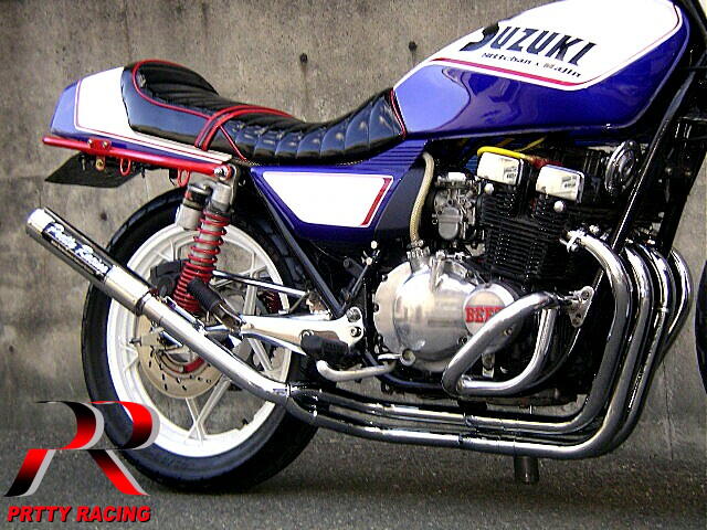 プリティレーシング　マフラー 楽天市場】KAWASAKI ZRX400/2 98〜 分割式 50.8π (流3) PRETTY管