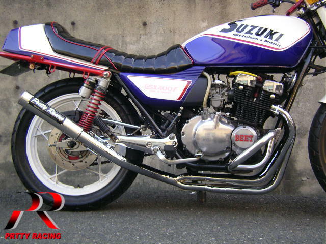 楽天市場】SUZUKI GSX400FS 分割式 42.7π (極) PRETTY管 メッキ