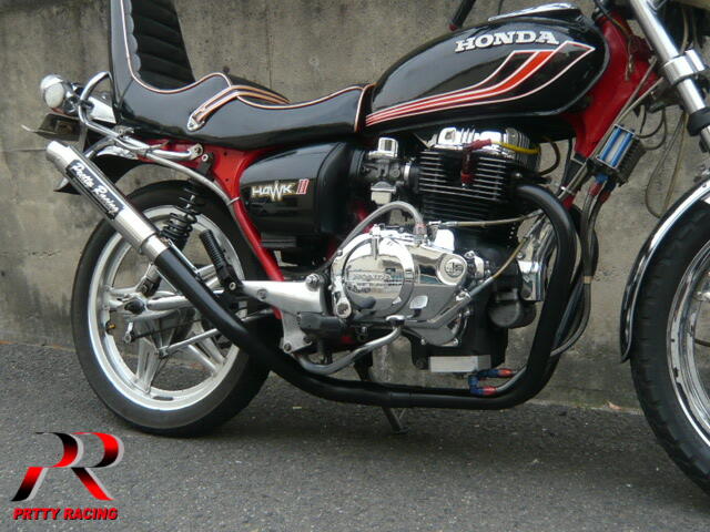 楽天市場】HONDA CB250T CB400T ホーク2 極 UPタイプ マフラー 42.7π