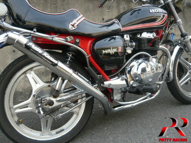 楽天市場】HONDA CB250T CB400T ホーク2 極 UPタイプ マフラー 42.7π