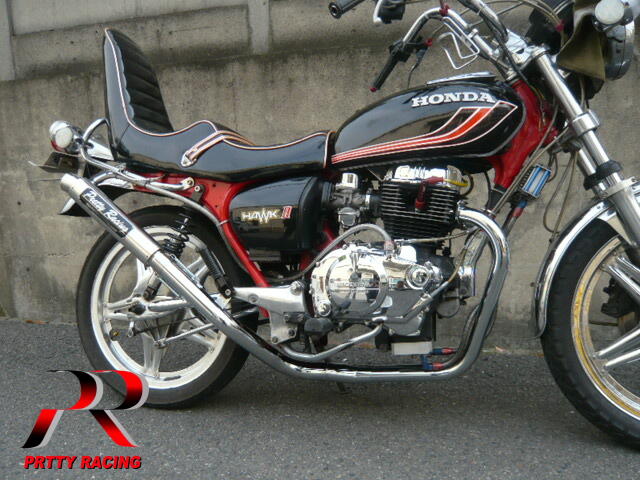 楽天市場】HONDA CB250T CB400T ホーク2 極 UPタイプ マフラー 42.7π 