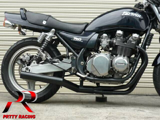 楽天市場】PRETTYRACING SPIDER KAWASAKI ゼファー750 Z2タイプ ショート管 70π 新品 マフラー フランジ付  ブラック : プリティーレーシング