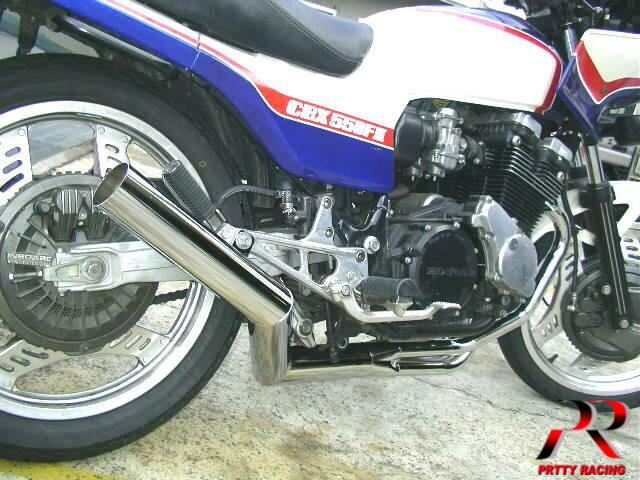 美品❗️プリティーレーシング 【極】CBX400F メッキマフラー 楽天市場】HONDA CBX400F/550F 分割式 45π (極) PRETTY管 メッキ
