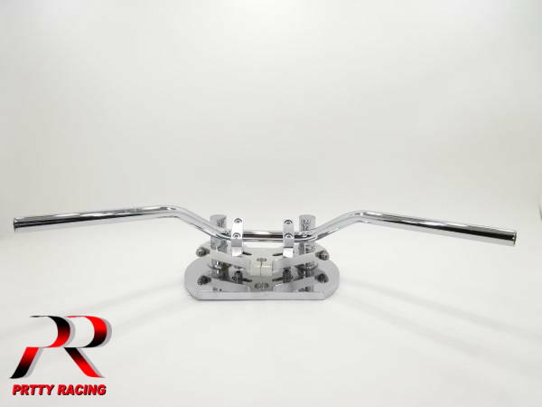 楽天市場】PRETTY RACING製 UPハンドル 10cm 黒 バリオス/XJR