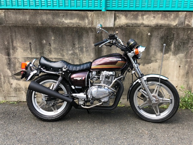 楽天市場】HONDA CB250N CB400N ホーク3 響 サイドクロス 二重加工 ショート管 メッキ マフラー : プリティーレーシング