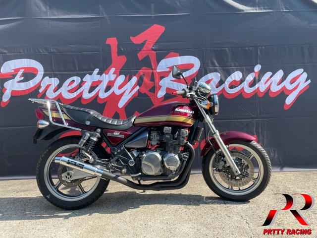 紀の国屋 マフラー 黒鉄 ゼファー用 プリティ― KAWASAKI ゼファー400/χ 紀の国屋 45π 分割式 4-2-1管