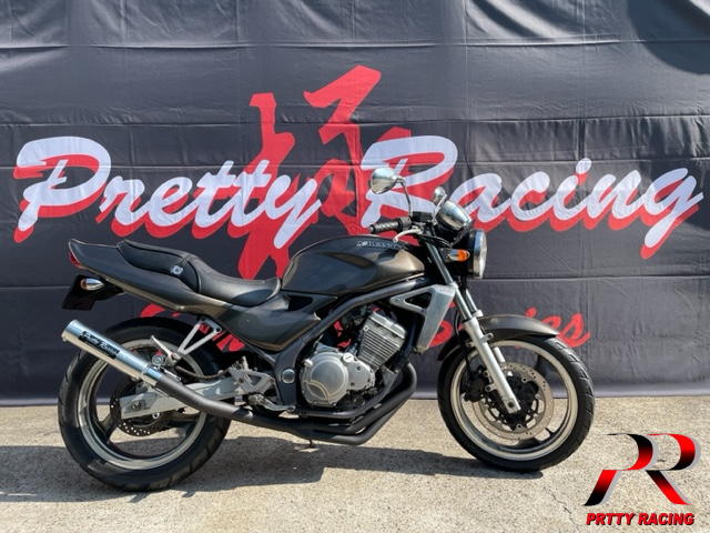 おーみカワサキバリオス番長マフラー　PRETTYRACING 4-2-1菅 プリティー KAWASAKI バリオス1 4-1管 50.8π ALサイレンサー
