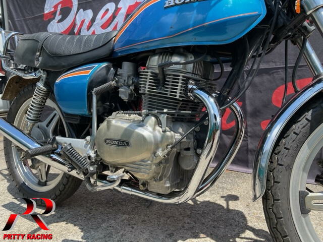 CB250T CB400T メッキマフラー　beetタイプ プリティ― HONDA CB250T CB400T ホーク2 ミドル管 50.8π