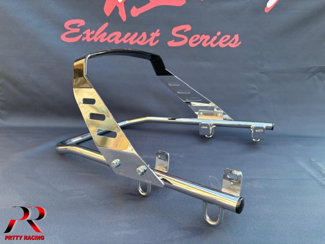 楽天市場】KAWASAKI バリオス1 メッキ極太タンデムバー（ワイドタイプ