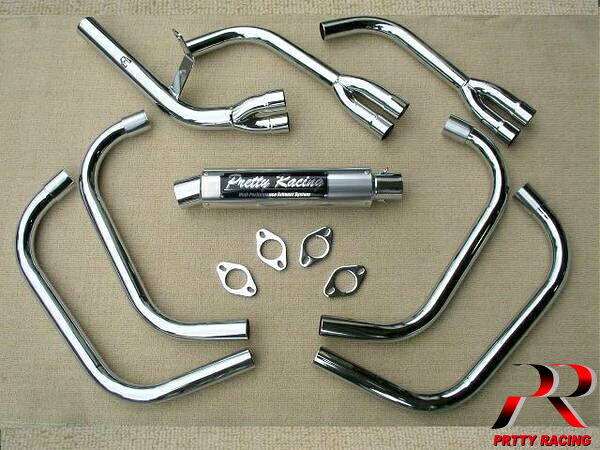 KAWASAKI GPZ400F 分割式 42.7π (改タイプ1) PRETTY管 マフラー|プリティーレーシング