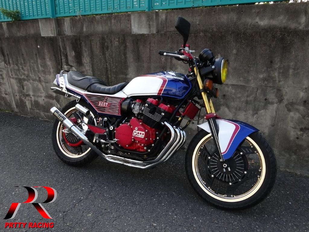 楽天市場】HONDA CBX400F/550F 分割式 45π (極) PRETTY管 メッキ
