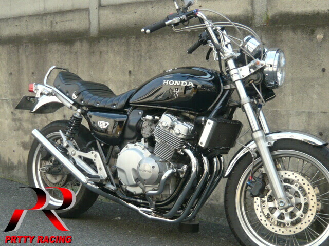 楽天市場】HONDA ＣＢ４００ＦＯＵＲ ＮＣ３６ ショート管 70π 新品 マフラー ブラック : プリティーレーシング