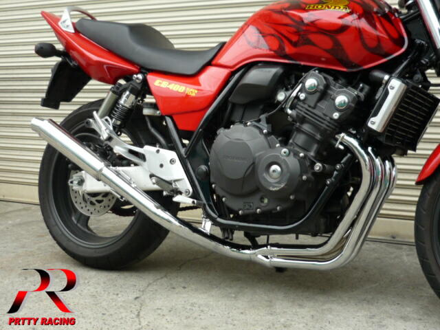 楽天市場】HONDA ＣＢ４００ＳＦ REVO NC42 ４-１管 ALサイレンサー2 50.8π マフラー : プリティーレーシング