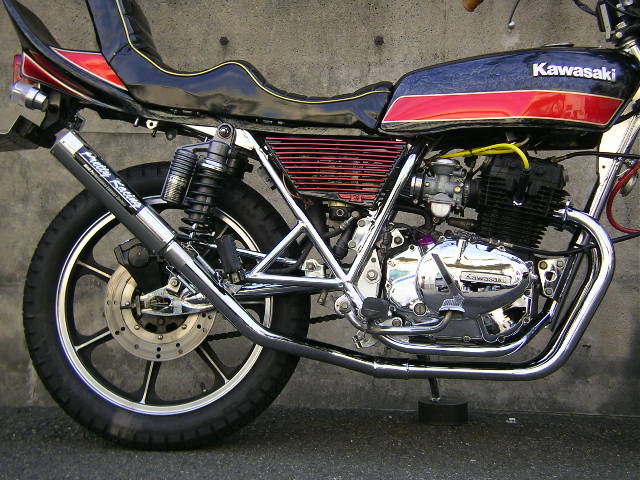 KAWASAKI Z250FT 【極】 UPタイプ 42.7π マフラー タイプ3 メッキ