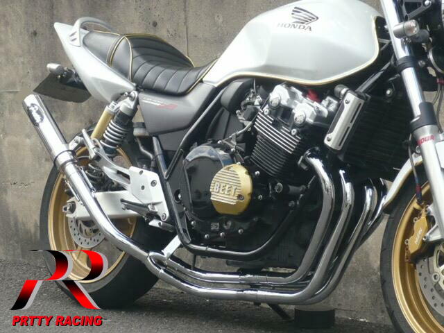 店 cb400sf nc42プリティーレーシングショート管 o2センサーボス加工