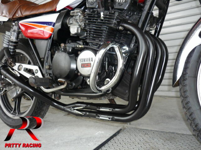 楽天市場】HONDA CBR400F エンジンガード 新品 メッキ マフラー