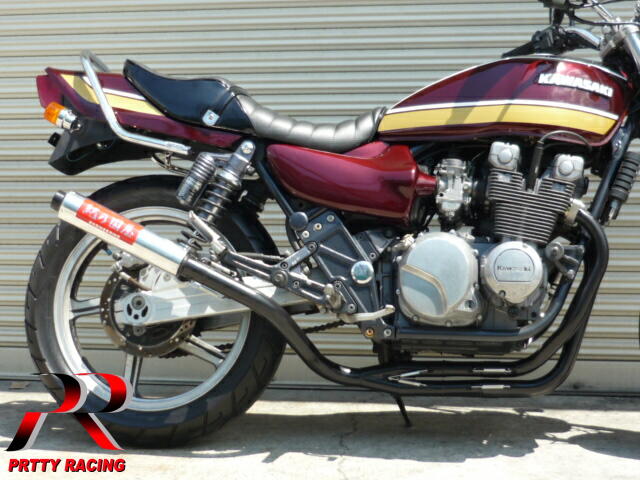 公認店HONDA CBX400F45π 分割式 4-2-1管 マフラー メッキ マフラー本体（社外）