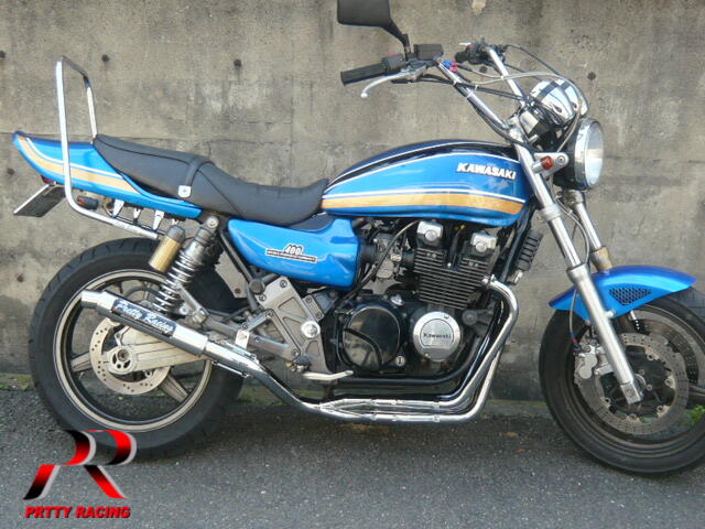 KAWASAKI ゼファー４００/Χ メッキロングタンデムバー | プリティーレーシング