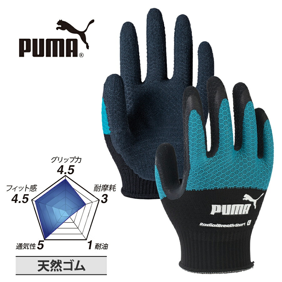プーマ PUMA WORKING GLOVES ワークグローブ PG-1318 アクア