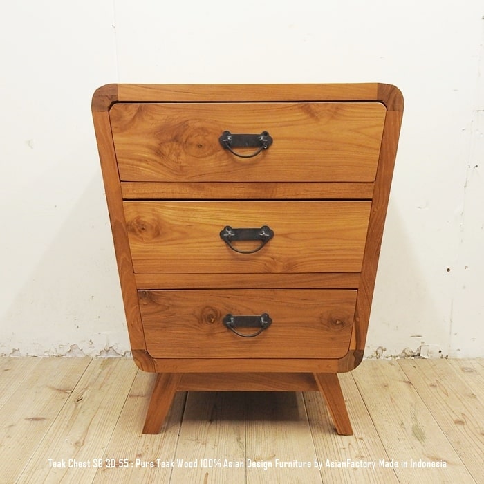 楽天市場】チーク無垢材スリムチェスト6段NA【送料無料】アジアン家具