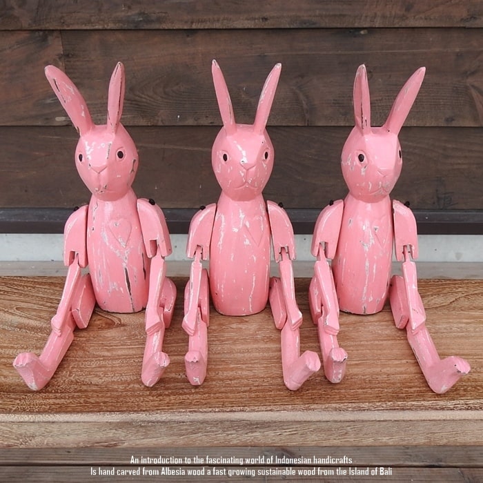 楽天市場】[ポイント2倍]お座り うさぎさん Mサイズ 手足が動かせる