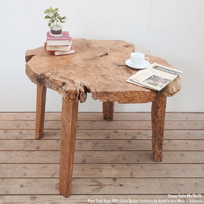 楽天市場】チーク無垢材 アジアン家具 ガラストップテーブル ラウンド