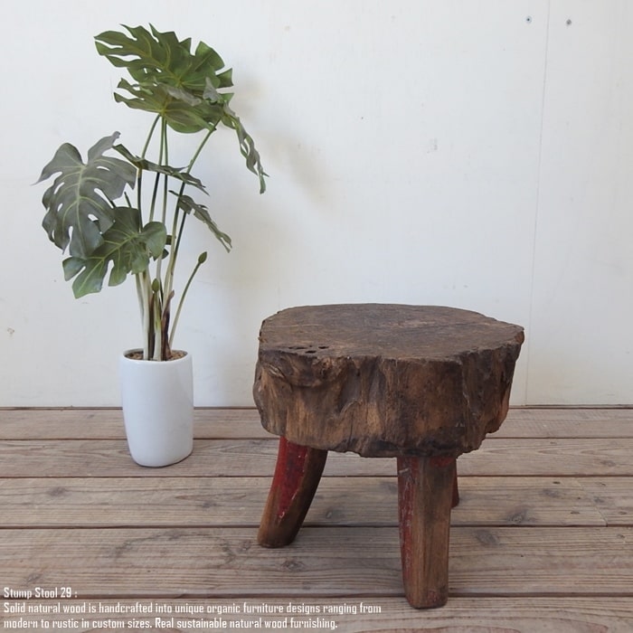 楽天市場】古木 オールドチーク材 臼スツール 送料無料 アンティーク