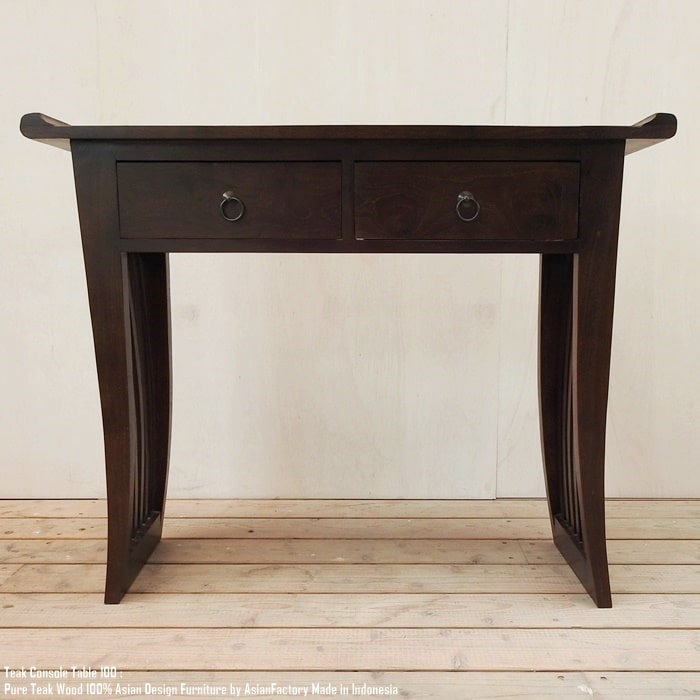 アジアン家具　コンソールテーブル　引出2杯　直接お引き取り限定 アジアン家具 コンソールテーブル 引出2杯 直接お引き取り限定