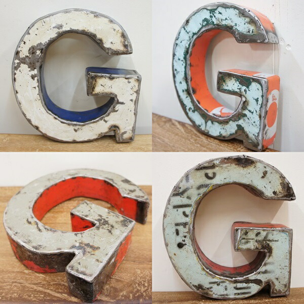 楽天市場】スチール製 アルファベット オブジェ『V』高さ20cm