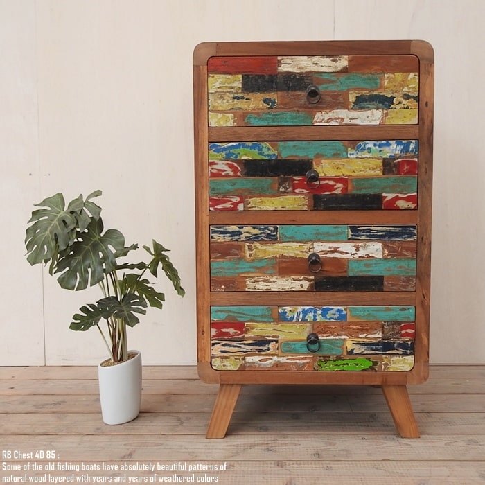 楽天市場】チーク無垢材 3段チェスト 55SB 収納 タンス 箪笥