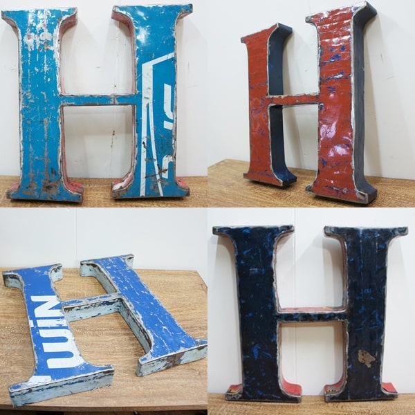 楽天市場】スチール製 アルファベット オブジェ『M』高さ50cmクラス 厚