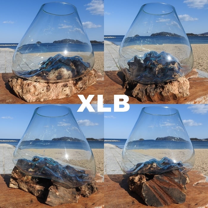 楽天市場 選べる 流木ガラス オブジェ 超特大 めっちゃ大きい Xlサイズ 花瓶 アクアリウム テラリウム ビバリウム 苔リウム パルダリウム フラワーポット 金魚鉢 メダカ水槽 バリ島 ポプリ入れ 容器 器 買い回り スーパーセール バリ家具の専門店q Style