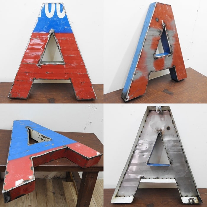 楽天市場】スチール製 アルファベット オブジェ『D』高さ30cm