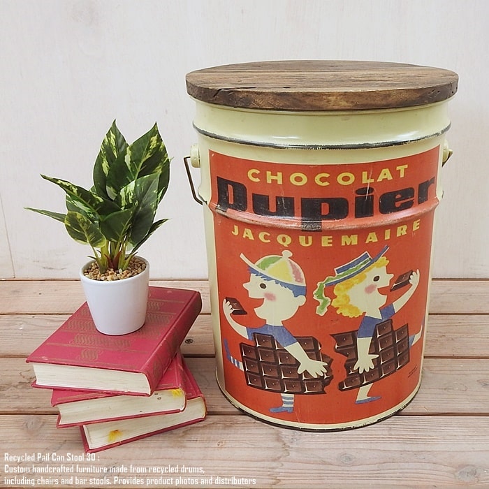 オイル缶 スツール 丸椅子 レディキロワット ベティちゃん ベティブープ Betty Boop ルート66 ふた付き アメリカン チェア 収納ボックス  ごみ箱 ガレージ クッション キャンプ アウトドア ディスプレイ インテリア アメリカン雑貨 | depot