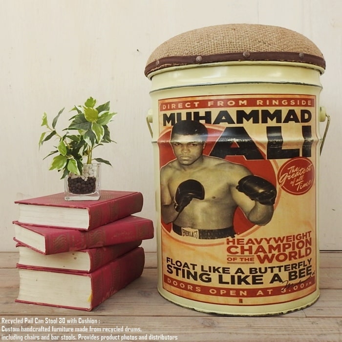 楽天市場】[ポイント2倍]ペール缶 クッションスツール VWT2