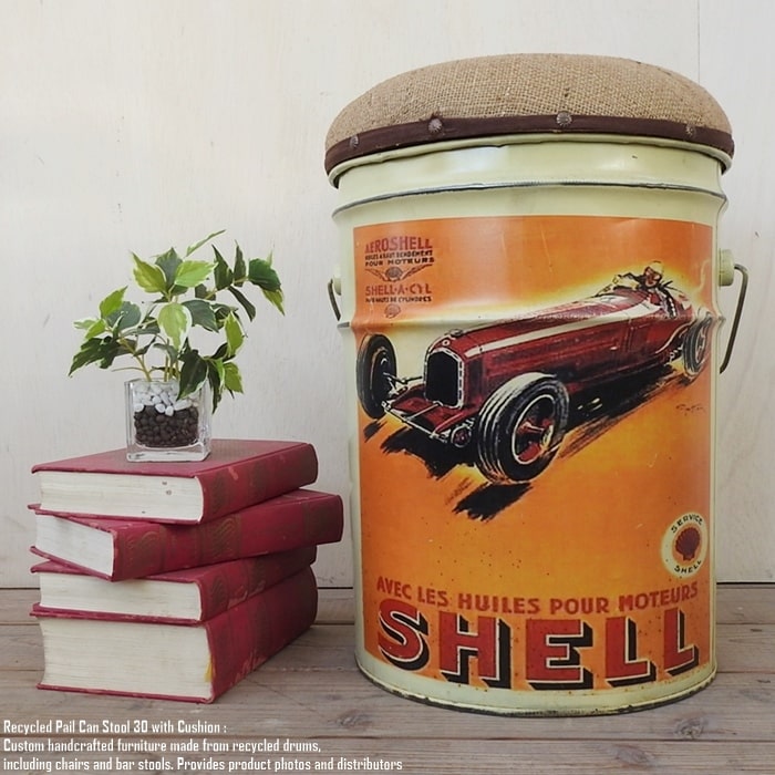 楽天市場】[ポイント2倍]ペール缶 クッションスツール Harley Davidson