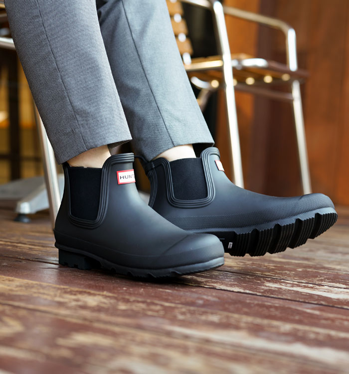 正規品ハンター レインブーツ メンズ ブーツ Mfs9116rma Blk Chelsea Boots Mens チェルシー ブラックhunter Original オリジナル Black