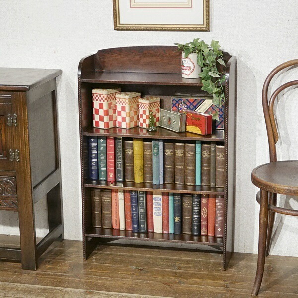 楽天市場】英国イギリスアンティーク家具 ブックケース 書棚本棚 彫刻